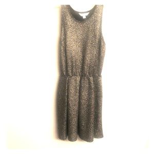 Black and sparkly gold dress